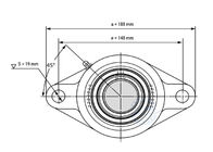 Rolamento de esferas do descanso do sistema de transmissão P6 UCFL209 com tamanho 40*45*50mm do alojamento